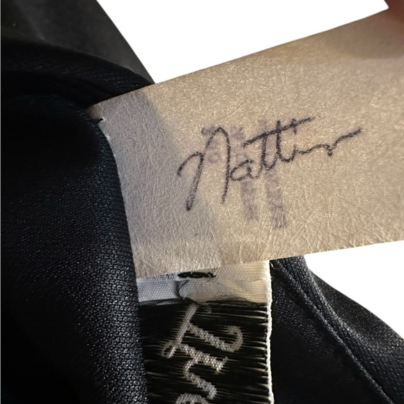 Vintage 60's Black Abstract Scarf One Shoulder Dress Theme Size S - Picture 6 of 12